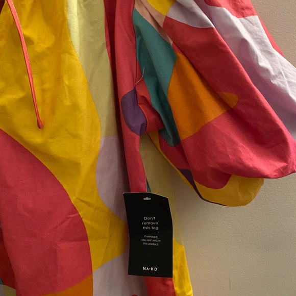 NA-KD Multi Colored Print Dress - Picture 5 of 6